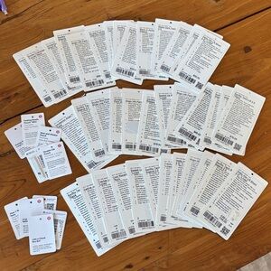 Lululemon tag collection- 48 tags!